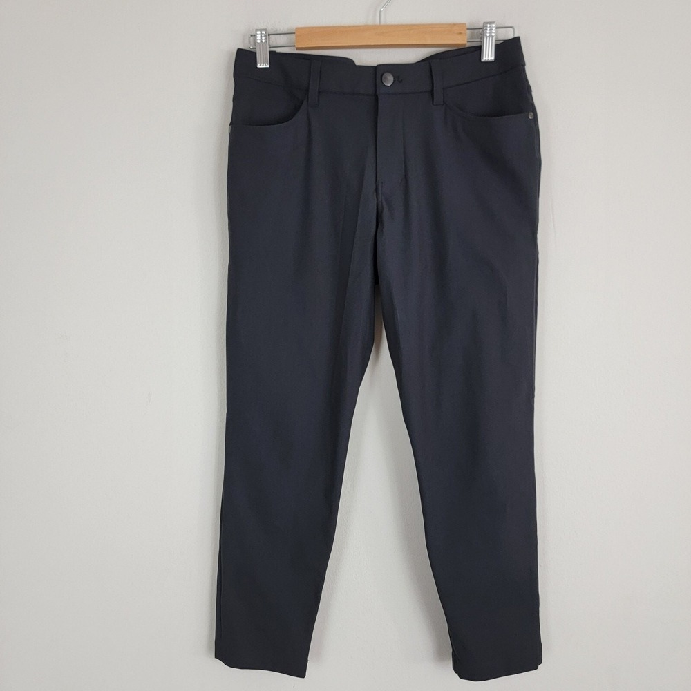 Lululemon ABC Slim Fit 5 Pockets Pants Mens 30 Black‎ Stretch Casual